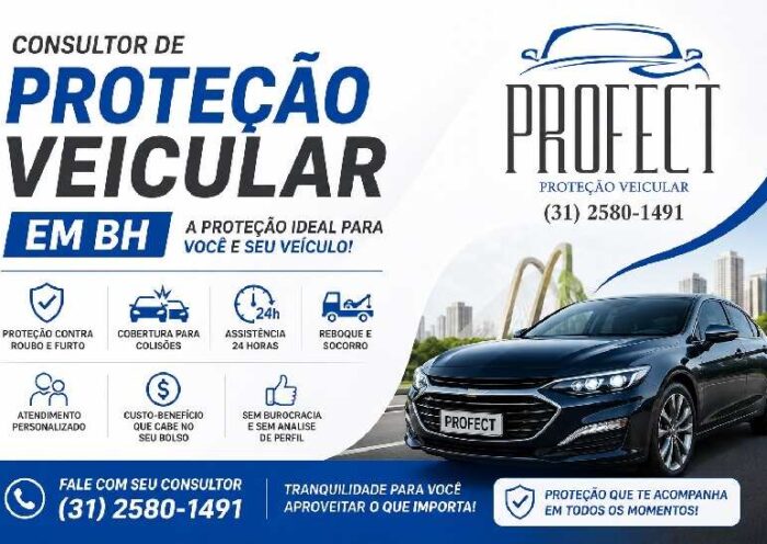 Consultor de proteção veicular em BH