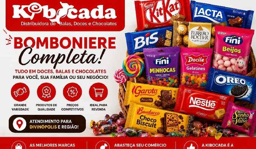 Procurando uma Bomboniere em Divinópolis? Conheça a Kibocada Distribuidora de Balas, Doces e Chocolates! https://rede37.com.br/wp-content/uploads/2026/07/Bomboniere-em-Divinopolis.jpg