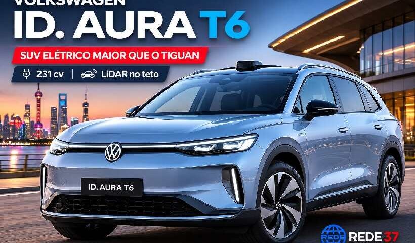 Volkswagen ID. Aura T6 é revelado na China: SUV elétrico supera o Tiguan em tamanho e aposta em condução autônoma https://rede37.com.br/wp-content/uploads/2026/07/DIBULGACAO-3-1-11.jpg