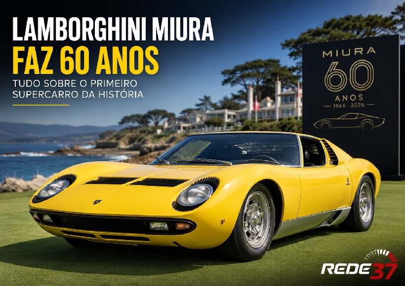 Lamborghini Miura faz 60 anos: tudo sobre o primeiro supercarro da história https://rede37.com.br/wp-content/uploads/2026/07/DIBULGACAO-3-1-24.jpg