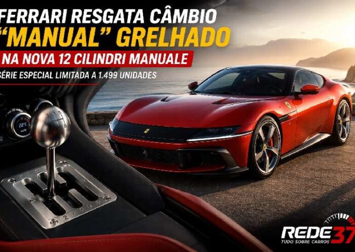 Ferrari resgata o icônico câmbio "manual" grelhado na nova 12Cilindri Manuale https://rede37.com.br/wp-content/uploads/2026/07/DIBULGACAO-3-1-3.jpg