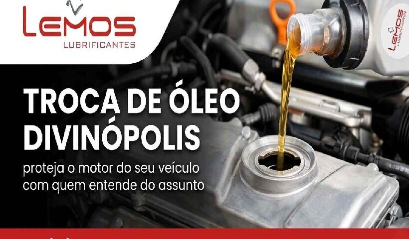 Troca de óleo em Divinópolis realizada pela Lemos Lubrificantes com lubrificantes de qualidade e atendimento especializado.