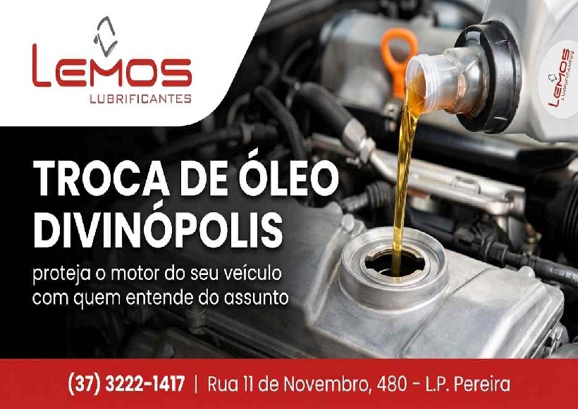 Troca de óleo em Divinópolis realizada pela Lemos Lubrificantes com lubrificantes de qualidade e atendimento especializado.