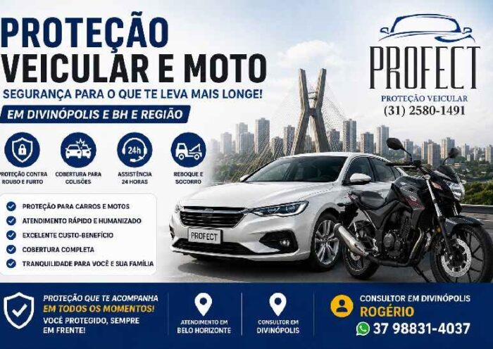 Proteção Veicular e Moto em Divinópolis e BH: proteja seu patrimônio com a PROFECT https://rede37.com.br/wp-content/uploads/2026/07/protecao-veicular-e-moto.jpg
