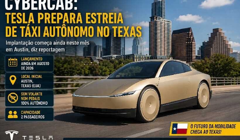 Tesla Cybercab: táxi autônomo sem volante pode estrear em Austin ainda em agosto https://rede37.com.br/wp-content/uploads/2026/08/DIBULGACAO-3-1-14.jpg