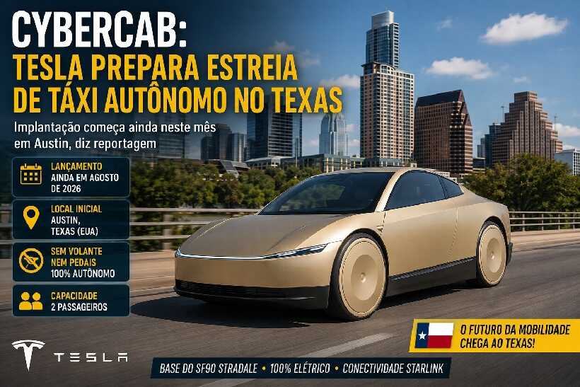 Tesla Cybercab: táxi autônomo sem volante pode estrear em Austin ainda em agosto https://rede37.com.br/wp-content/uploads/2026/08/DIBULGACAO-3-1-14.jpg