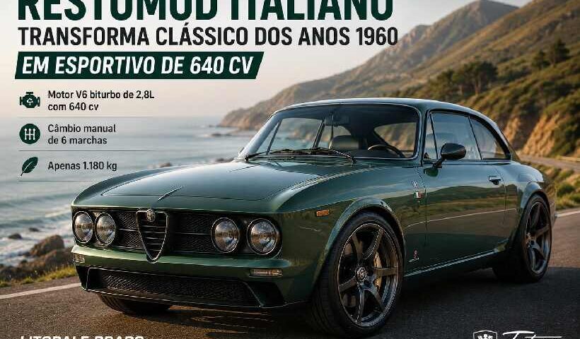 Restomod italiano transforma clássico dos anos 1960 em esportivo de 640 cv https://rede37.com.br/wp-content/uploads/2026/08/DIBULGACAO-3-1-23.jpg
