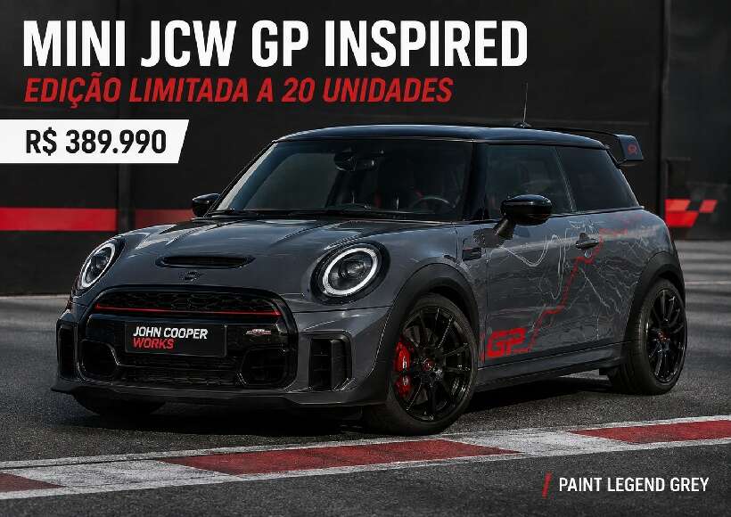 Mini JCW GP Inspired chega ao Brasil por R$ 389.990 com apenas 20 unidades https://rede37.com.br/wp-content/uploads/2026/08/DIBULGACAO-3-1-25.jpg