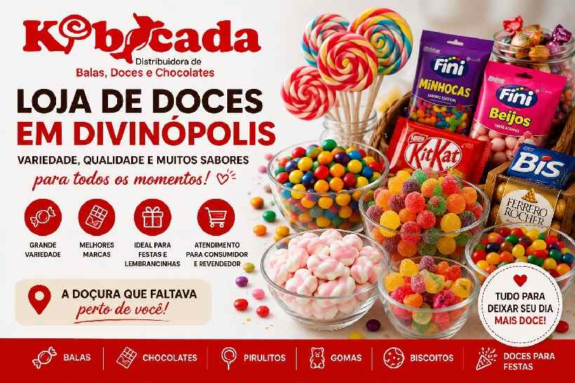 Loja de Doces em Divinópolis: Variedade de Balas, Chocolates e Doces na Kibocada https://rede37.com.br/wp-content/uploads/2026/08/Loja-de-doces-em-Divinopolis-2.jpg