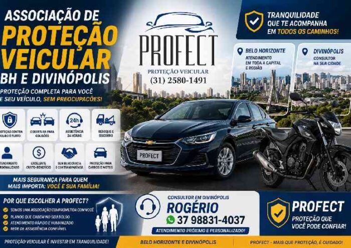 Associação de proteção veicular BH e Divinópolis - PROFECT
