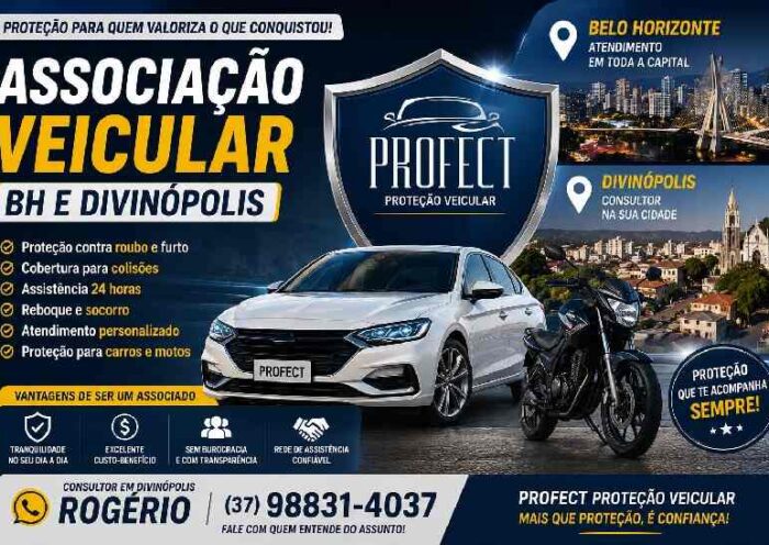 Associação veicular BH e Divinópolis - PROFECT Proteção Veicular