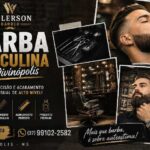 Barba masculina em Divinópolis com design e acabamento profissional na Welerson Barber