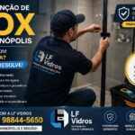 Manutenção de box em Divinópolis realizada pela LF Vidros