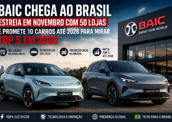 BAIC estreia no Brasil com 50 lojas em novembro e promete 10 carros até 2028 para chegar ao Top 5 em 2030 https://rede37.com.br/wp-content/uploads/2026/09/DIBULGACAO-3-1.jpg