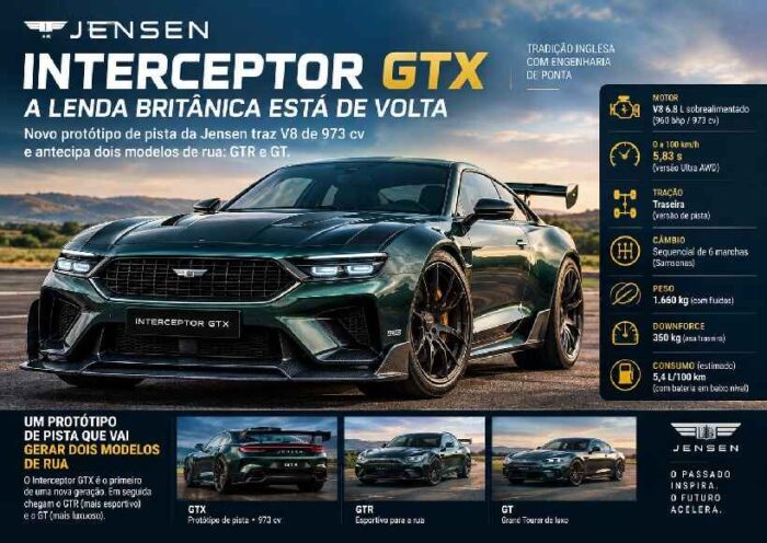Jensen Interceptor GTX: marca britânica volta com V8 de 973 cv e prepara novos modelos de rua https://rede37.com.br/wp-content/uploads/2026/09/DIBULGACAO-3-1-8.jpg