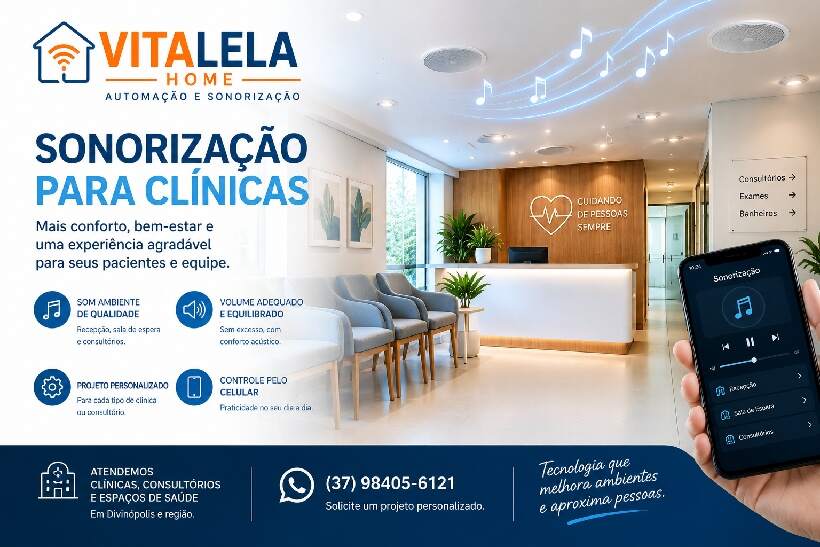 Sonorização para Clínicas: como criar um ambiente mais confortável para pacientes e profissionais https://rede37.com.br/wp-content/uploads/2026/09/sonorizacao-para-clinicas.jpg