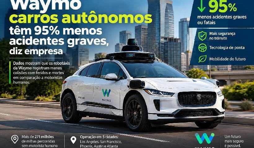 Carros autônomos da Waymo têm 95% menos acidentes graves, diz empresa https://rede37.com.br/wp-content/uploads/2026/10/DIBULGACAO-3-1-2.jpg
