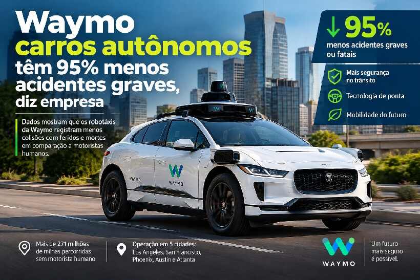 Carros autônomos da Waymo têm 95% menos acidentes graves, diz empresa https://rede37.com.br/wp-content/uploads/2026/10/DIBULGACAO-3-1-2.jpg