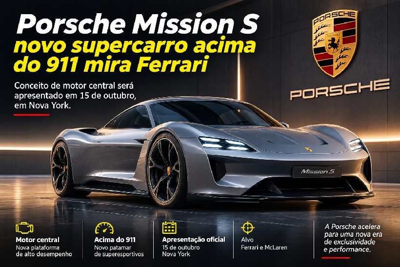 Porsche Mission S: novo supercarro de motor central mira Ferrari e ficará acima do 911 https://rede37.com.br/wp-content/uploads/2026/10/DIBULGACAO-3-1-6.jpg
