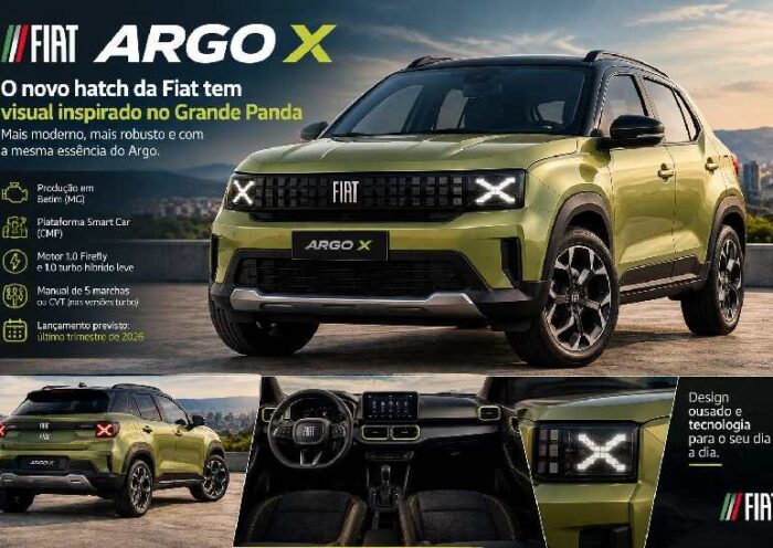 Fiat Argo X tem primeiras imagens reveladas e confirma inspiração no Grande Panda europeu https://rede37.com.br/wp-content/uploads/2026/10/DIBULGACAO-3-1.jpg