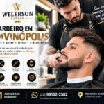 Barbeiro realizando corte masculino na Welerson Barber em Divinópolis MG
