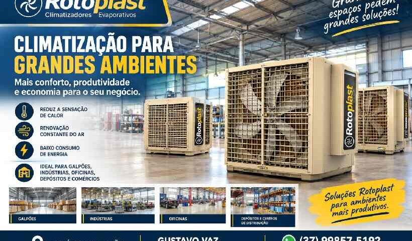 Climatização para Grandes Ambientes: conheça as soluções Rotoplast para empresas https://rede37.com.br/wp-content/uploads/2026/10/climatizador-para-grandes-ambientes.jpg