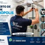 Conserto de box de vidro em Divinópolis realizado pela LF Vidros